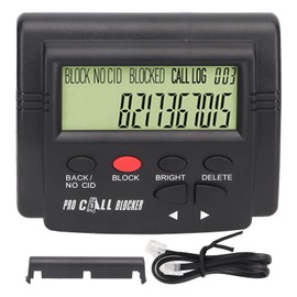 Call Blocker, 5 Levels Of Adjustment Prevent Harassment Caller ID Box with LCD Display Call Blocking Device 2000 Groups Large Capacity