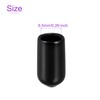 DMiotech 50 Pack 1/4" ID Black Screw Thread Protectors Rubber