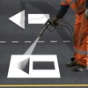 42" x 20" Straight Arrow Stencil – Reusable Silicone Pavement