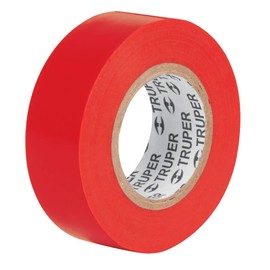 Truper M-22R, Cintas de aislar, 9 m x 19 mm, roja