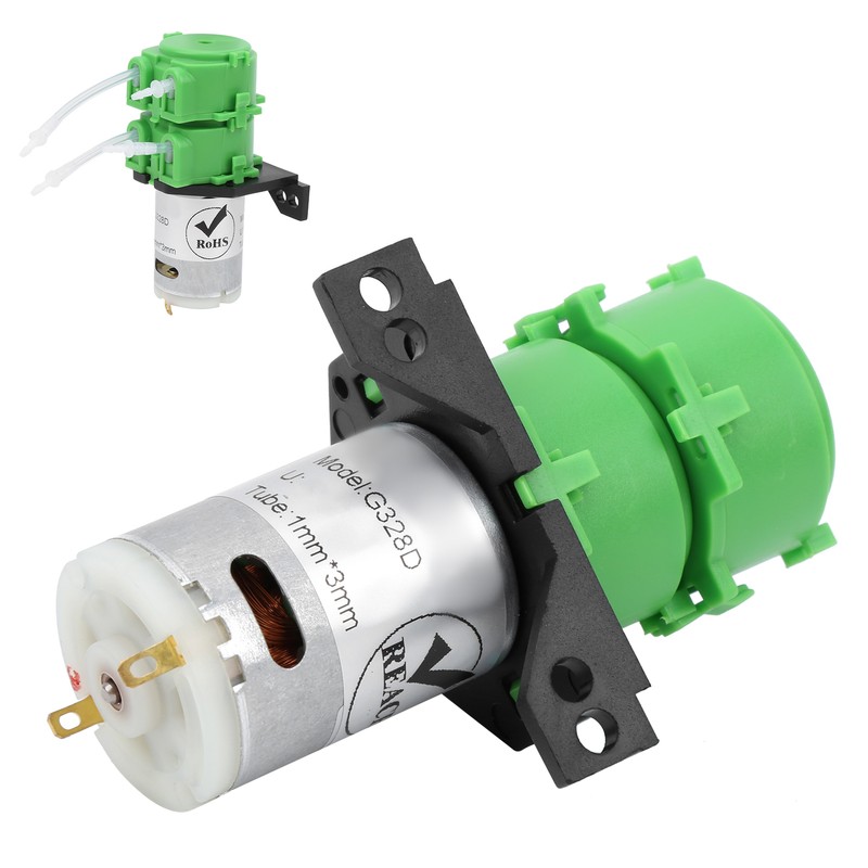 Peristaltic Pump Mini Dual Head Dosing Water Circulating Pump 1x3mm