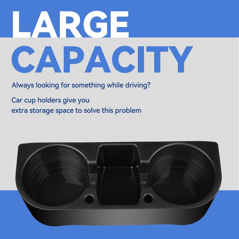 AULESSE 2PCS Seat Wedge Cup Holder for Car, Seat Gap