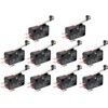 A-DIGISHUO 10pcs Micro Limit Switch V-156-1C25 Hinge Roller Lever Arm