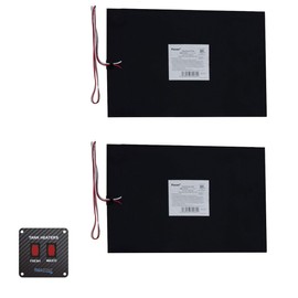RV Tank Heater Pad | 12" x 18" | Fresh Water | Gray Water | Holding Tank | Up to 50 Gallons | 13.5V | with Toggle Switch (2 Pads)