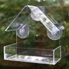 Hanging Window Wild Bird Feeder Table Clear Viewing Perspex 3
