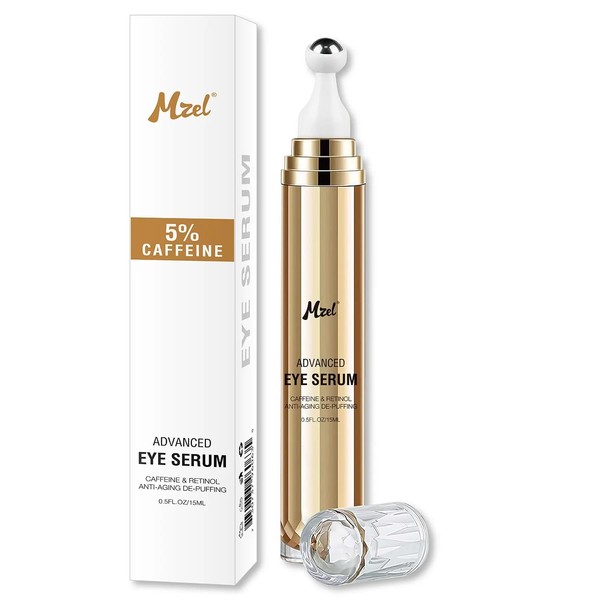 Retinol Eye Serum, 5% Caffeine and Retinol, 360 Roller with