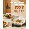 Black Heart Cast Iron Trivet for Kitchen & Dining -