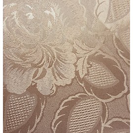 Emma Barclay Damask Rose - Jacquard Table Cloth in Coffee - 52x70 (132x178cm)