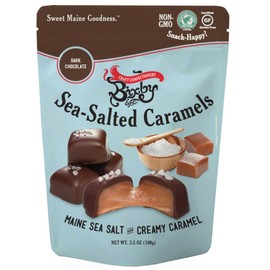 Bixby Dark Chocolate Sea Salted Caramels, 3.5 Ounce (Pack of 6)