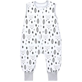 TupTam Baby All-Season Sleeping Bag with Feet, 2.5 Tog, Oeko-Tex, Unisex, Foxes grey