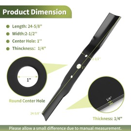 Keycci 890-172C Finishing Mower Blades Compatible with Land Pride FDR1672 FDR2572, 890172C Finish Mower Blades Fit for Land Pride 72 Inch Deck, Replace 890-200C B1LP1001, 3 Pack