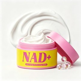 Crema NAD+ con 2% de niacinamida, crema hidratante facial Nad+ para mujeres, hombres, revitaliza la piel, ceramidas EOP y NP para soporte de barrera, 