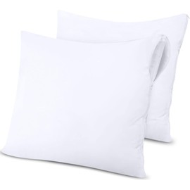 Utopia Bedding Waterproof Pillowcase 80 x 80 cm – Pack of 2 – Pillow Protectors with Zip