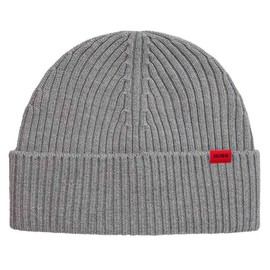 HUGO Men's Xola Beanie, silver