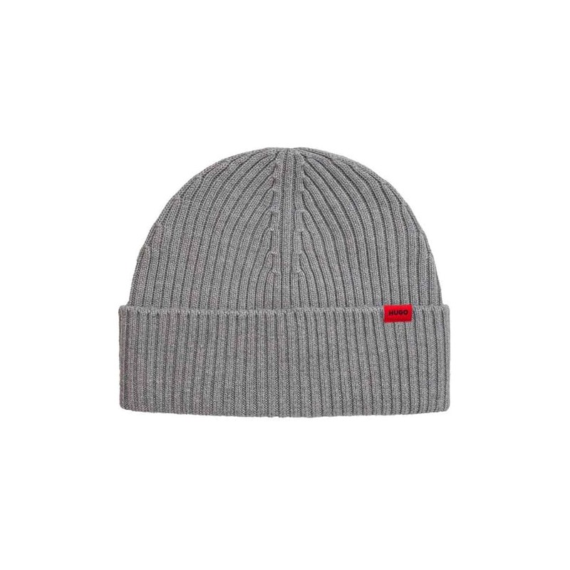 HUGO Men's Xola Beanie, silver