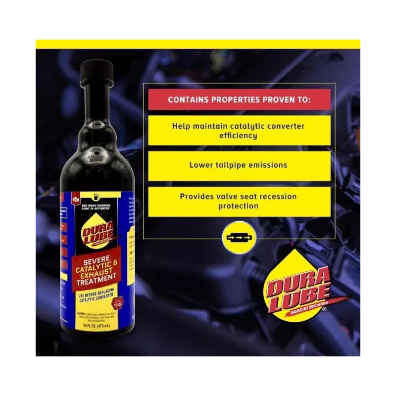 Dura Lube Catalytic Converter Cleaner, Exhaust Treatment Emissions Addititve, 16