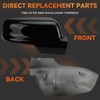 Glossy Black Side Mirror Covers Caps Compatible with 2019-2025 Dodge
