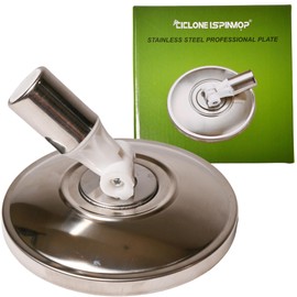 Ciclone Ispinmop Stainless Steel Professional Mop Plate - Heavy Duty Spin Mop Replacement Base - Commercial & Industrial Use Suitable for Home, Office, Hospitals, Hotels for Floor Cleaning