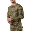 Realtree Men's Heavyweight Fleece Thermal Underwear Top, Edge
