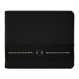 Fossil Men's Rowan Travel Accessories Bi-fold Wallet, Dark Black