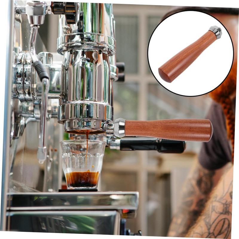 Ciieeo Espresso Handle Replacement for Coffee Machines Wooden Accessory with