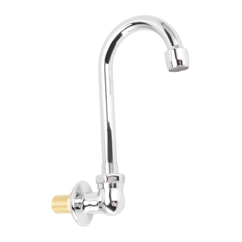 Foot Pedal Faucet Stainless Steel G1/2 Thread Wall Mounted Knee