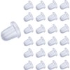 600pcs Earring Safety Backs Clear Rubber Earrings Stoppers 3x2.5mm, Butterfly