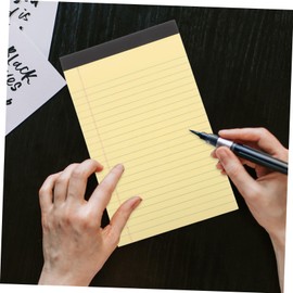 Operitacx 4 Pieces Tear Off Notepad Writing Pad Mini Notepads Tearable Notepads Small Notepads Writing Pads for School Small Notepad Legal Pads Paper Yellow