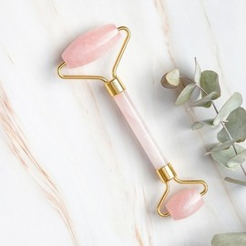 Face Roller & Facial Massager Set (2 Types) for Lifting Firming Two-Sided Roller 2ea