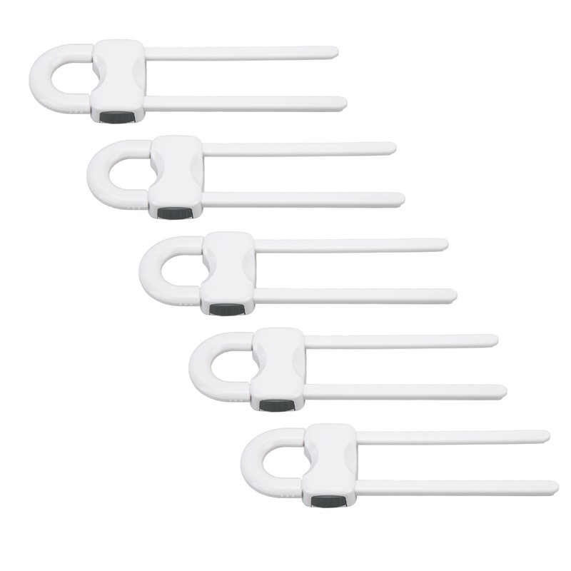 12PCS U Shaped Child Locks Safety Cabinet Childproof Latches for