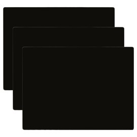 LANIAKEA 3Pcs Tempered Glass Cutting Board for Kitchen Black Cutting Board for Countertop 12x16inch Glass Chopping Boards for Oil Painting Restaurants Kitchen Tray