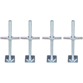 CBM Scaffold 1-1/4" OD Hollow Screw Jack w/Base Plate (4)