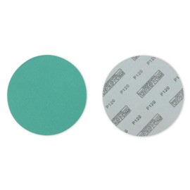 BHA 6" Green Film Wet/Dry Hook & Loop Sanding Discs, 50 Pack - No Hole, Load Resistant, Waterproof, Low-Dust & Long-Lasting Premium Aluminum Oxide Abrasive for Orbital DA Sanders - 60 Grit