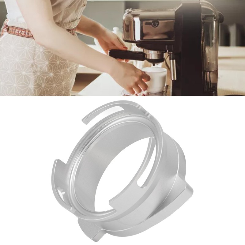 54mm Coffee Portafilter Dosing Funnel Aluminum Alloy Rotatable Dosing Funnel
