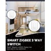MOES Zigbee 3 Way Double Light Switch, 2 Gang Smart