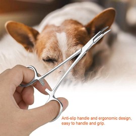 Pet Ear Locking Forceps Dog Ear Hair Puller Pet Groomers Scissor Dog Grooming Locking Tweezers, Good Strong Animal Care Pet Groomers Tool(S)
