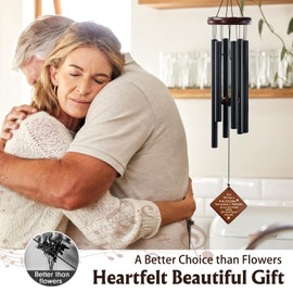 Memorial Wind Chimes for Grieving Hearts – 36" Sympathy Gift for Loss of Mom, Dad, Brother & Loved Ones | Hand-Tuned Soothing Tones, Durable Outdoor Decor for Garden, Patio, or Remembrance Space