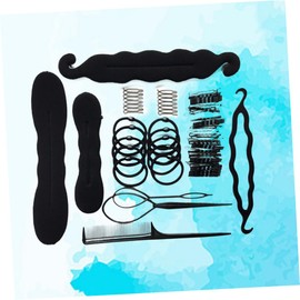 FOMIYES Hair Styling Kit Essential Accessory Set for Women Includes Sponges Pads Clips and Pins for Easy Diy Hairstyles for Hair Types