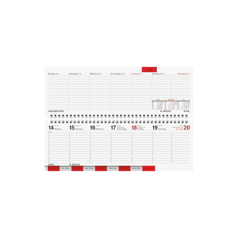 rido/idé Landscape Appointment Book Model Septant 2026 | 305 x