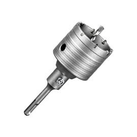 SALI Carbide Hole Saw Drill Bit 70mm with 110mm SDS Plus Adapter, Tungsten Carbide Teeth Cement Hole Saw for Concrete Cement Brick Wall Stone