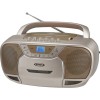 Jensen CD590C Bluetooth Boombox CD Cassette Recorder AM/FM (Coral) [New Speaker]