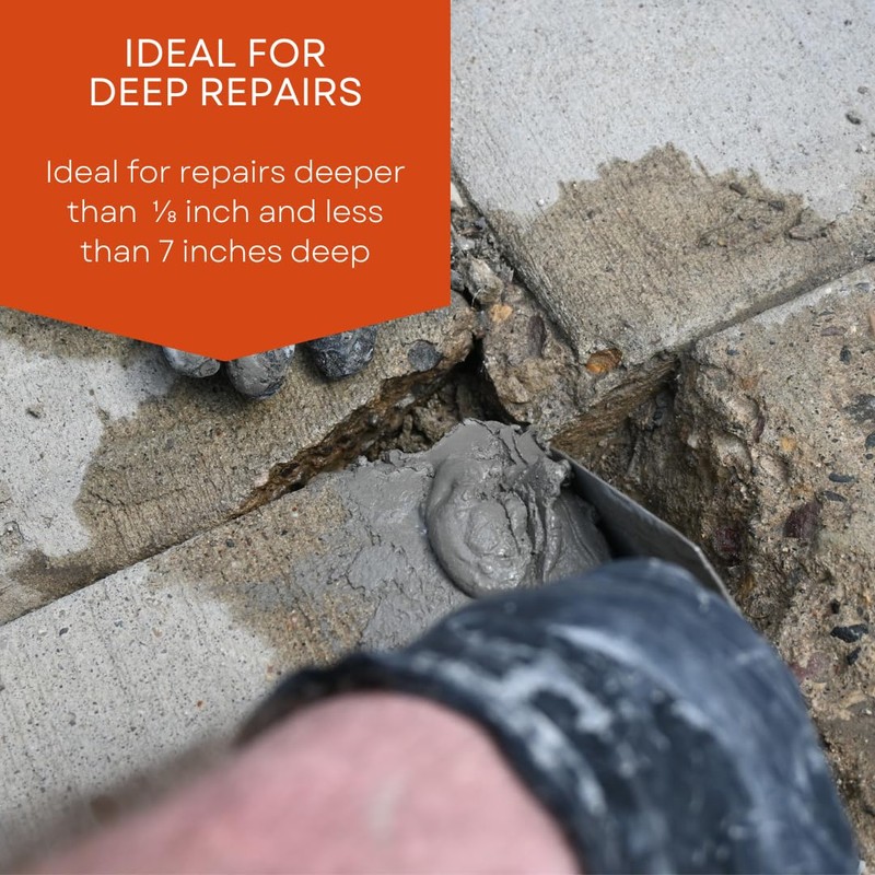 Rapid Patch Moldable Concrete Repair - Repair Surfaces in Concrete