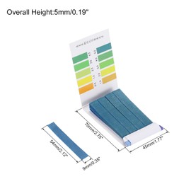 PATIKIL PH Test Strips 0.5-5, 4 Pack 320 Indicator Papers Litmus Tester for Water Food Soil Alkaline Acid Testing