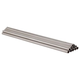 PH PandaHall 17pcs Stainless Steel Tube, 45# Steel Wire Winding Rods Round Metal Empty Rods Straight Tube Mandrels for DIY Craft Wind Chime Wire Wrapping, Soft Soldering, Electoforming Jewelry