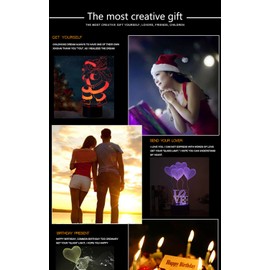 SUPERIORVZND 3D Ice Hockey Athlete Night Light Touch Table Desk Optical Illusion Lamps 7 Color Changing Lights Home Decoration Xmas Birthday Gift