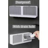 2-in-1 Wall Mounted Soap Dish,Soap Holder with Hooks, No Drilling
