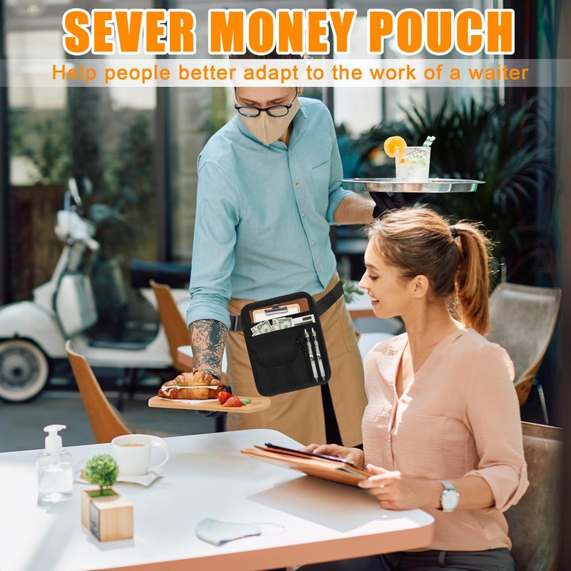 Windspeed Server Pouch with 2 Pens, Money Apron for Cash