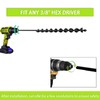 TCBWFY 24 Inch Auger Drill Bit for Planting - 1.2"x24"