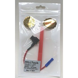 HT-ACN Universal Fuse Puller (Red) + Fuse Socket Wire for Japan Fuse; 1 Set (Red Puller x1 + ACN Fuse Socket for Japan Fuse X 1)