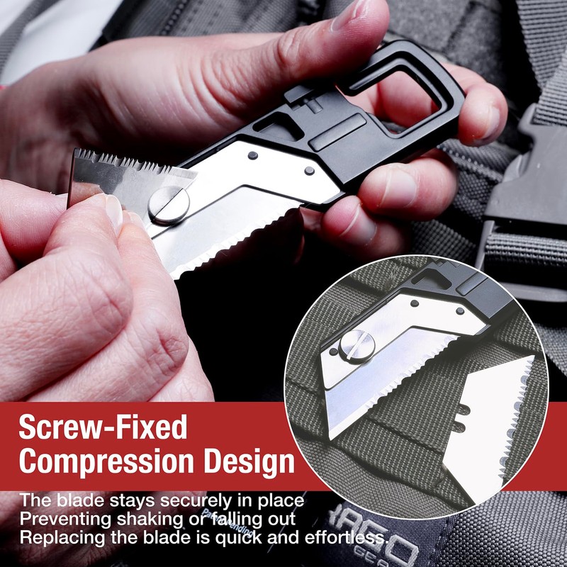 Stinger ResqBlade Emergency tool Pocket Knife, Utility Knife with Window